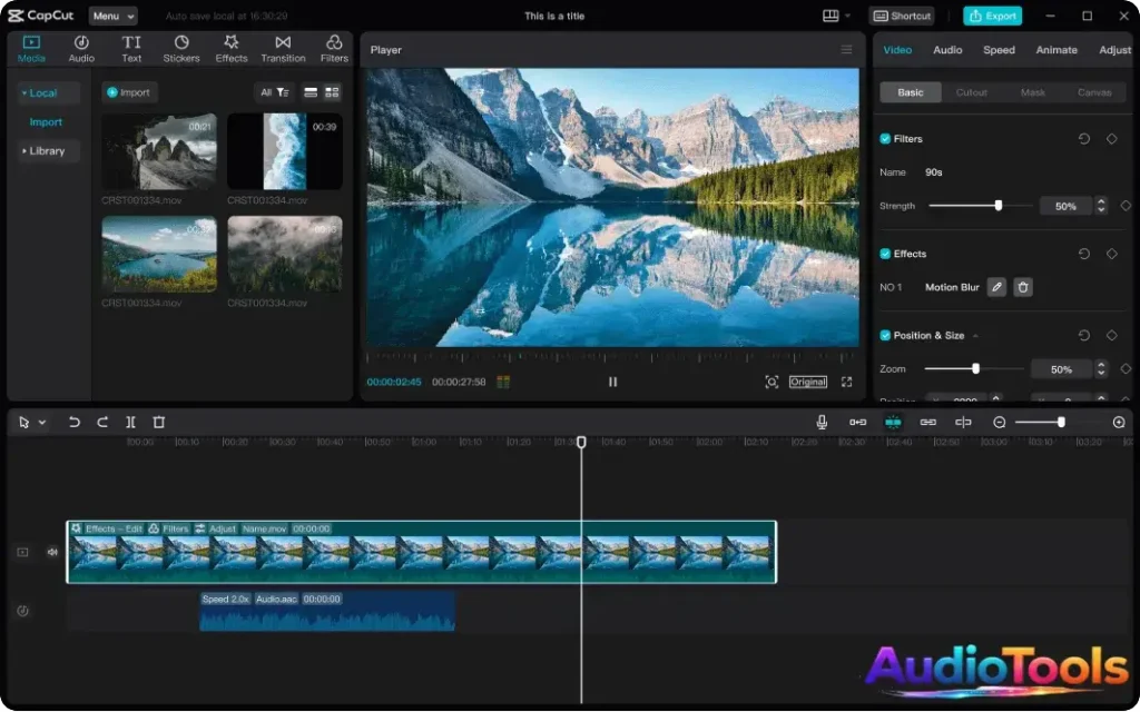 CapCut PC para Windows Multilenguaje 2026