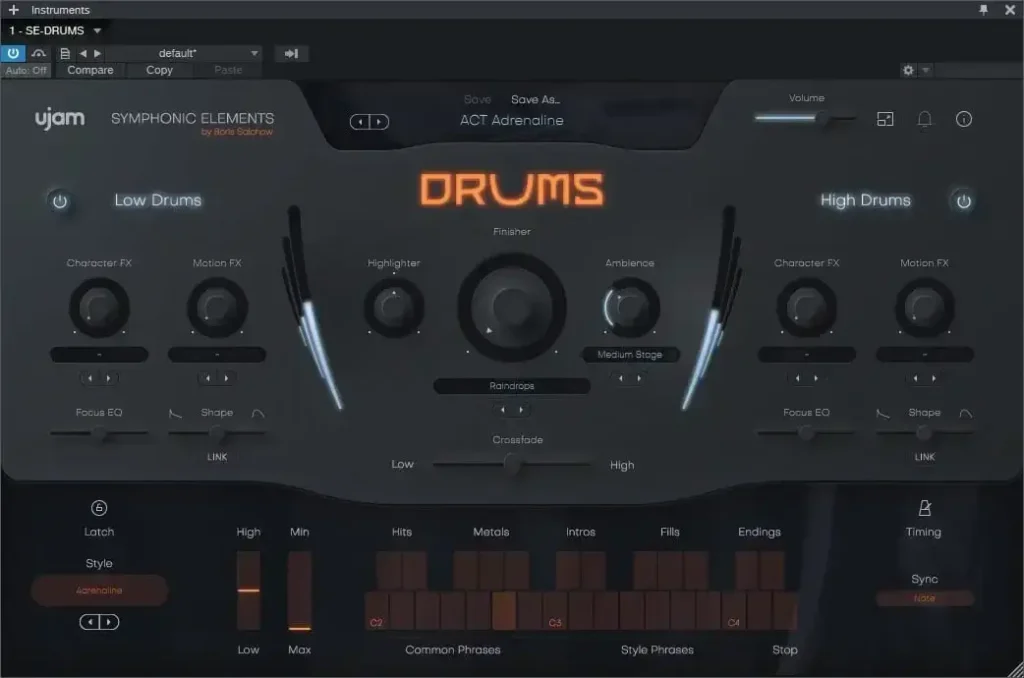 uJAM Symphonic DRUMS WiN Multilenguaje
